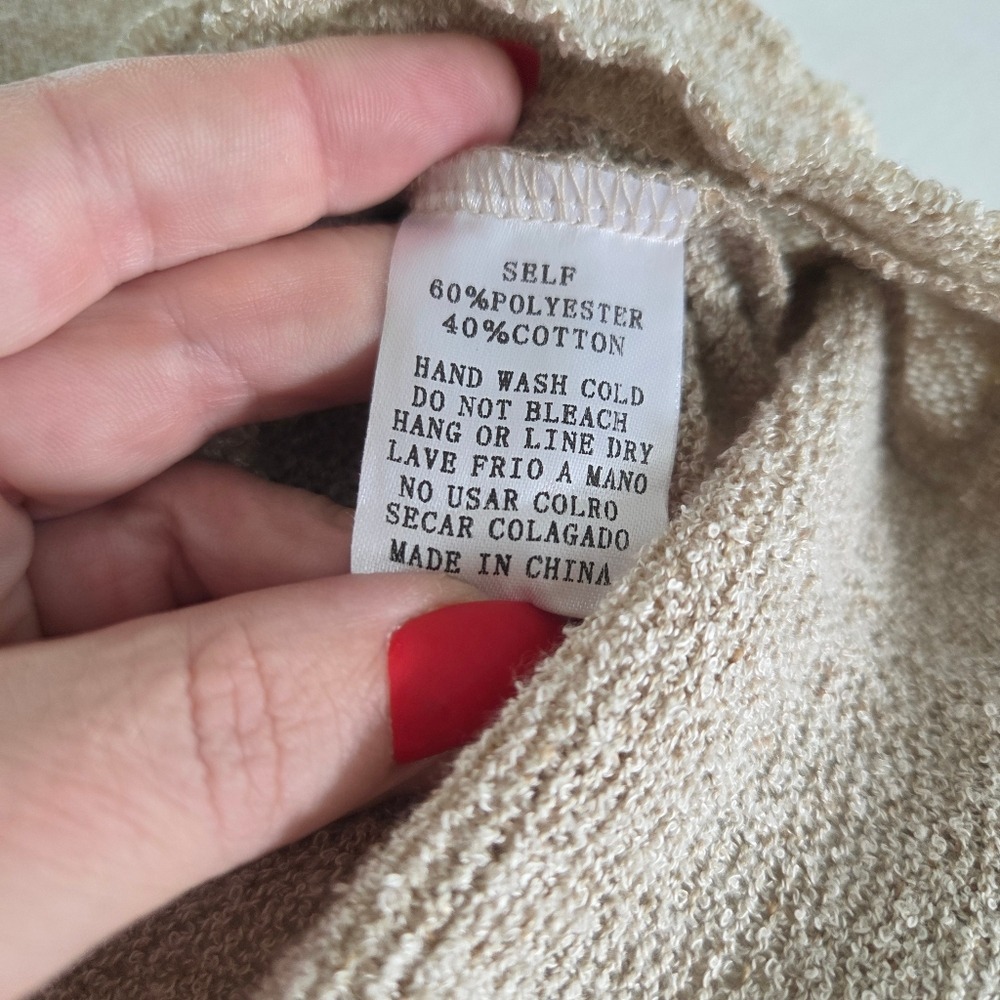 Kye Mi Oversized Open Button Back Bow French Terr… - image 7